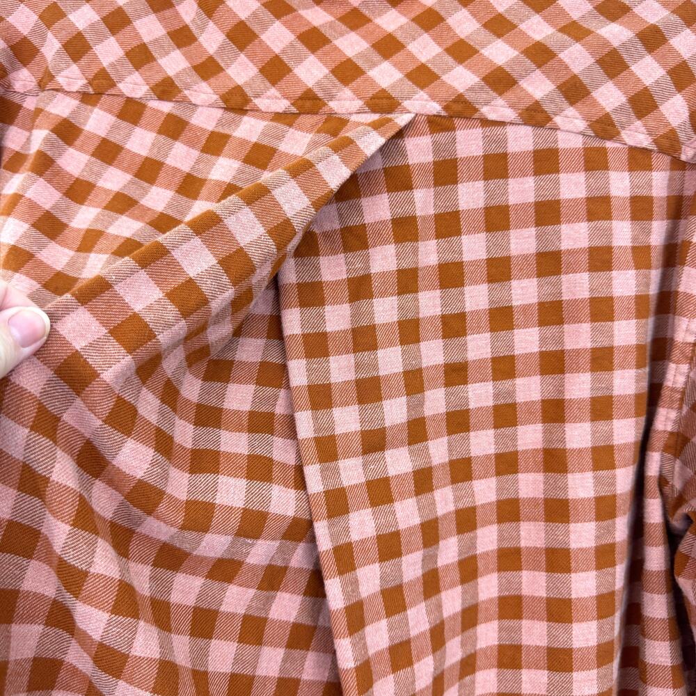 Patagonia Women Driving Song Long Sleeve Flannel Shirt Sz L Plaid Organic Cotton - Picture 6 of 7